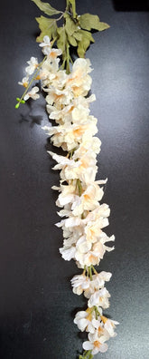 Fir Delphinium artificial ivory 125cm- Material textil